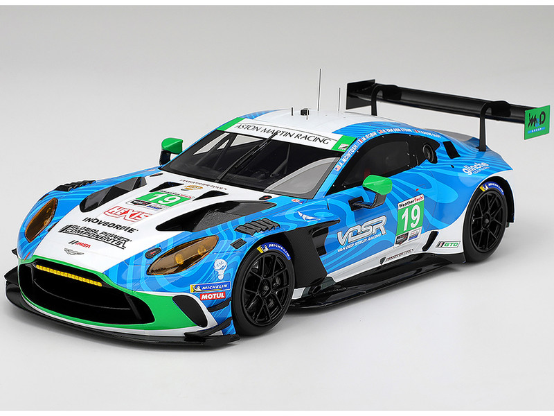 Aston Martin Vantage GT3 EVO #19 Valentin Hasse Clot Anthony McIntosh Maxime Robin  Rory van der Steur van der Steur Racing IMSA 24 Hours of Daytona 2025 1/18 Model Car Top Speed TS0709