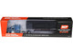 Peterbilt 589 with 72 Mid Roof Sleeper and Wilson Silverstar Livestock Trailer Bright Blue with Black Stripes and Trailer 1/64 Diecast Model DCP/First Gear 60-2172