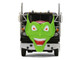 White Western Star 4800 with Green Goblin Head and 40 Vintage Trailer Black with Graphics Maximum Overdrive 1986 Movie 40th Anniversary 1/64 Diecast Model DCP/First Gear 68-2287 White Western Star 4800 with Green Goblin Head and 40 Vintage Trailer Black with Graphics Maximum Overdrive 1986 Movie 40th Anniversary 1/64 Diecast Model DCP/First Gear 68-2287