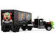 White Western Star 4800 with Green Goblin Head and 40 Vintage Trailer Black with Graphics Maximum Overdrive 1986 Movie 40th Anniversary 1/64 Diecast Model DCP/First Gear 68-2287 White Western Star 4800 with Green Goblin Head and 40 Vintage Trailer Black with Graphics Maximum Overdrive 1986 Movie 40th Anniversary 1/64 Diecast Model DCP/First Gear 68-2287