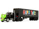 White Western Star 4800 with Green Goblin Head and 40 Vintage Trailer Black with Graphics Maximum Overdrive 1986 Movie 40th Anniversary 1/64 Diecast Model DCP/First Gear 68-2287 White Western Star 4800 with Green Goblin Head and 40 Vintage Trailer Black with Graphics Maximum Overdrive 1986 Movie 40th Anniversary 1/64 Diecast Model DCP/First Gear 68-2287