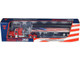 Peterbilt 389 with 48 Flat Top Sleeper and 43 Wilson Pacesetter High Side Grain Trailer Wilson USA 250 Red 1/64 Diecast Model DCP/First Gear 69-2367 Peterbilt 389 with 48 Flat Top Sleeper and 43 Wilson Pacesetter High Side Grain Trailer Wilson USA 250 Red 1/64 Diecast Model DCP/First Gear 69-2367