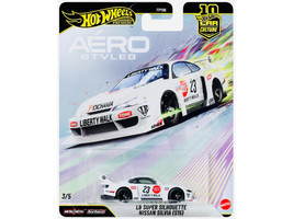 Nissan Silvia S15 LB Super Silhouette RHD Right Hand Drive #23 White with Graphics Aero Styles Series Diecast Model Car Hot Wheels JKF34