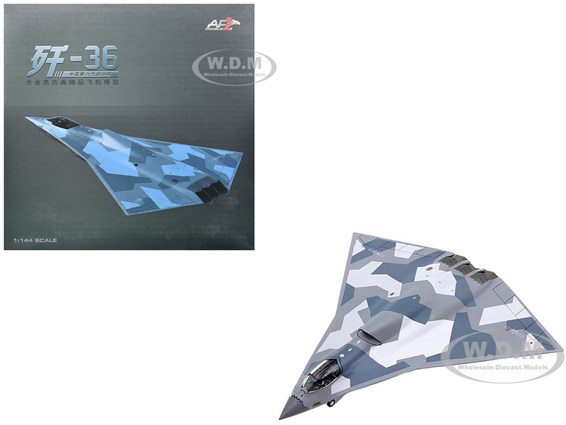 CAC J 36 Stealth Aircraft People s Liberation Army Air Force 1/144 Diecast Model by Air Force 1 AF1-0319
