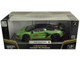 Lamborghini Aventador SVJ Roadster Green Metallic with Carbon Top and Gold Accents 1/18 Diecast Model Car Heimanba H1102GRN