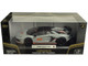Lamborghini Aventador SVJ Roadster Matt Gray with Carbon Top and Orange Accents 1/18 Diecast Model Car Heimanba H1102GRY