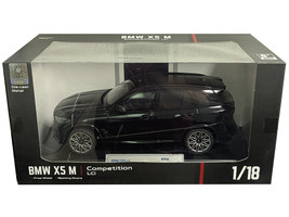 BMW X5 M Competition LCI Black Metallic with Moonroof 1/18 Diecast Model Car Heimanba H1262BK