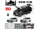 BMW X5 M Competition LCI Black Metallic with Moonroof 1/18 Diecast Model Car Heimanba H1262BK