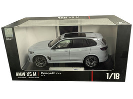 BMW X5 M Competition LCI Gray with Moonroof 1/18 Diecast Model Car Heimanba H1262GRY