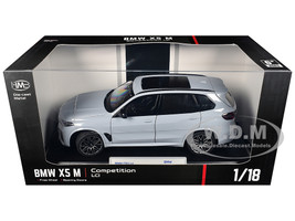 BMW X5 M Competition LCI Gray with Moonroof 1/18 Diecast Model Car Heimanba H1262GRY