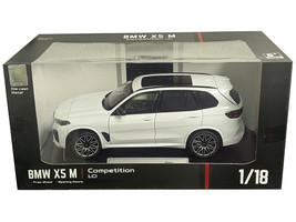 BMW X5 M Competition LCI White Metallic with Moonroof 1/18 Diecast Model Car Heimanba H1262W
