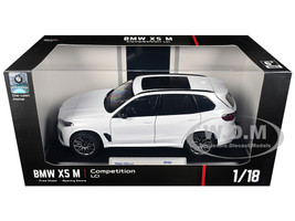 BMW X5 M Competition LCI White Metallic with Moonroof 1/18 Diecast Model Car Heimanba H1262W
