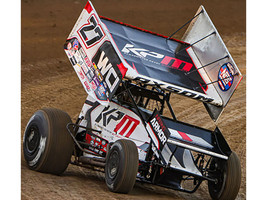 Winged Sprint Car #27 Emerson Axsom WCI KPM White 2026 1/50 Diecast Model Car ACME A5026011