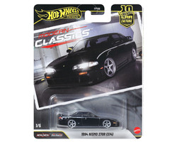 1994 Nissan Nismo 270R S14 RHD Right Hand Drive Black with White Stripes Modern Classics Series Diecast Model Car Hot Wheels JKD99