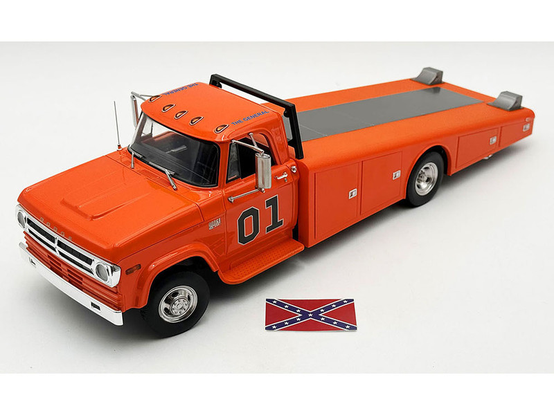 1970 Dodge D 300 Ramp Truck #01 The General Orange Limited Edition to 852 pieces Worldwide 1/18 Diecast Model Car ACME A1801919