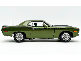 1970 Plymouth AAR Cuda Ivy Green Metallic with Black Stripes and Green Interior Limited Edition to 576 pieces Worldwide 1/18 Diecast Model Car ACME A1806140