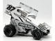 Winged Sprint Car #87 Aaron Reutzel Power Plus White 2026 1/18 Diecast Model Car ACME A1826009