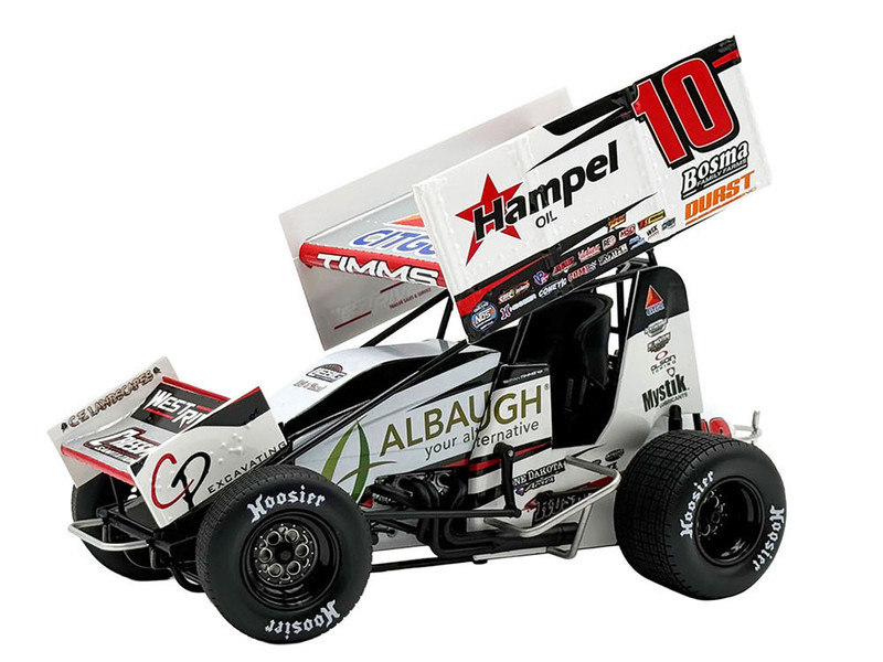 Winged Sprint Car #10 Ryan Timms Liebig Motorsports Hampel Oil 2026 1/18 Diecast Model Car ACME A1826011