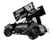 Winged Sprint Car #87 Aaron Reutzel Power Plus Black 2026 1/18 Diecast Model Car ACME A1826012 Winged Sprint Car #87 Aaron Reutzel Power Plus Black 2026 1/18 Diecast Model Car ACME A1826012
