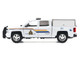 2017 Chevrolet Silverado 1500 LT Z71 Crew Cab Pickup Truck with Camper Box Royal Canadian Mounted Police White Law Enforcement and Public Service Series 1/27 Diecast Model Car Motormax 76648
