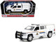 2017 Chevrolet Silverado 1500 LT Z71 Crew Cab Pickup Truck with Camper Box Royal Canadian Mounted Police White Law Enforcement and Public Service Series 1/27 Diecast Model Car Motormax 76648