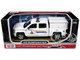 2017 Chevrolet Silverado 1500 LT Z71 Crew Cab Pickup Truck with Camper Box Royal Canadian Mounted Police White Law Enforcement and Public Service Series 1/27 Diecast Model Car Motormax 76648