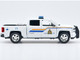 2017 Chevrolet Silverado 1500 LT Z71 Crew Cab Pickup TruckRoyal Canadian Mounted Police White with Flashing Light Bar and Front and Rear Lights and Sounds "Law Enforcement and Public Service" Series 1/27 Diecast Model Car Motormax 79515