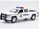 2017 Chevrolet Silverado 1500 LT Z71 Crew Cab Pickup TruckRoyal Canadian Mounted Police White with Flashing Light Bar and Front and Rear Lights and Sounds "Law Enforcement and Public Service" Series 1/27 Diecast Model Car Motormax 79515