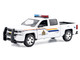 2017 Chevrolet Silverado 1500 LT Z71 Crew Cab Pickup TruckRoyal Canadian Mounted Police White with Flashing Light Bar and Front and Rear Lights and Sounds "Law Enforcement and Public Service" Series 1/27 Diecast Model Car Motormax 79515