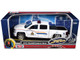 2017 Chevrolet Silverado 1500 LT Z71 Crew Cab Pickup TruckRoyal Canadian Mounted Police White with Flashing Light Bar and Front and Rear Lights and Sounds "Law Enforcement and Public Service" Series 1/27 Diecast Model Car Motormax 79515
