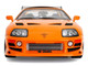 1993 Toyota Supra Orange with Graphics The Fast and the Furious 2001 Movie 25 Years of Fast & Furious Series 1/18 Diecast Model Car Jada 37770