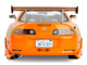 1993 Toyota Supra Orange with Graphics The Fast and the Furious 2001 Movie 25 Years of Fast & Furious Series 1/18 Diecast Model Car Jada 37770