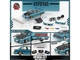 Honda Civic EF2 Custom Blue Metallic with Alternate Parts 1/64 Diecast Model Car BM Creations 64B0472