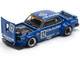 Skyline GT R V8 Drift Hakosuka RHD Right Hand Drive #12 Calsonic Blue with Graphics 1/64 Diecast Model Car Pop Race PR640114