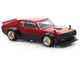 Skyline KPGC110 Kenmeri RHD Right Hand Drive Red Metallic and Black 1/64 Diecast Model Car Pop Race PR640266
