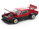 Skyline KPGC110 Kenmeri RHD Right Hand Drive Red Metallic and Black 1/64 Diecast Model Car Pop Race PR640266