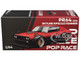 Skyline KPGC110 Kenmeri RHD Right Hand Drive Red Metallic and Black 1/64 Diecast Model Car Pop Race PR640266