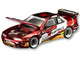 Pandem S13 RHD Right Hand Drive EVA RT Production Model 02 Red Metallic with Graphics 1/64 Diecast Model Car Pop Race PR640507