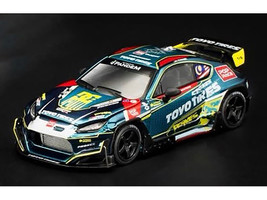 Toyota Pandem GR86 Tengku Djan Ley Blue Metallic with Graphics 1/64 Diecast Model Car Pop Race PR640515