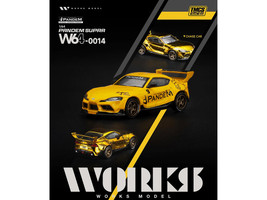 Pandem Supra Yellow The Model Car Show Malaysia 2026 1/64 Diecast Model Car Works Model W640014