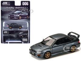 Subaru Impreza WRX Type R Sti Version V RHD Right Hand Drive Cool Gray Metallic JDM64 Series 1/64 Diecast Model Car Hobby Japan HJDM006-21