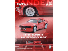 Pandem Mustang Red 1/64 Diecast Model Car Model Model MM64-PM-001