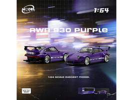 RWB 930 Purple with White Stripes 1/64 Diecast Model Car Model Model MM64-RWB930-003