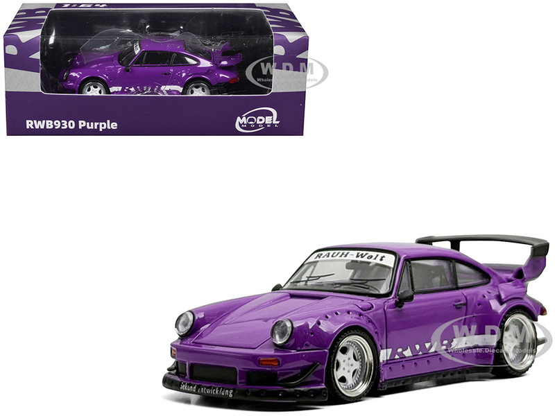 RWB 930 Purple with White Stripes 1/64 Diecast Model Car Model Model MM64-RWB930-003
