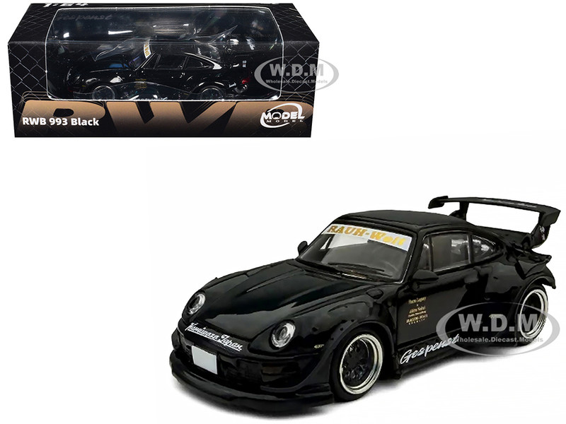 RWB 993 Gespenst Black 1/64 Diecast Model Car Model Model MM64-RWB993-004