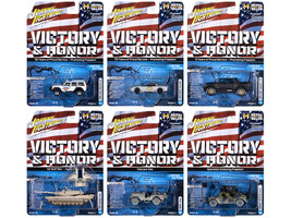 Military Set B of 6 pieces 2025 Release 2 Limited Edition Diecast Models Johnny Lightning JLML013B