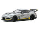 Toyota Supra A90 WBK DarwinPro Air Force Matt Gray with Carbon Accents 1/64 Diecast Model Car Inno Models IN64-A90DP-MGRAY