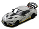 Toyota Supra A90 WBK DarwinPro Air Force Matt Gray with Carbon Accents 1/64 Diecast Model Car Inno Models IN64-A90DP-MGRAY