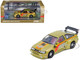 Toyota Levin AE86 RHD Right Hand Drive #86 Pandem Rocket Bunny Gold Metallic with Stripes 1/64 Diecast Model Car Inno Models IN64-AE86P-GLD