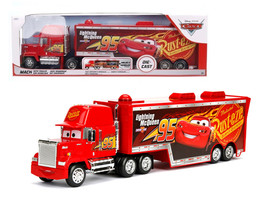 Mack Tractor Truck with Hauler Red Disney & Pixar Cars Movie Hollywood Rides Series Diecast Model Car Jada 98627